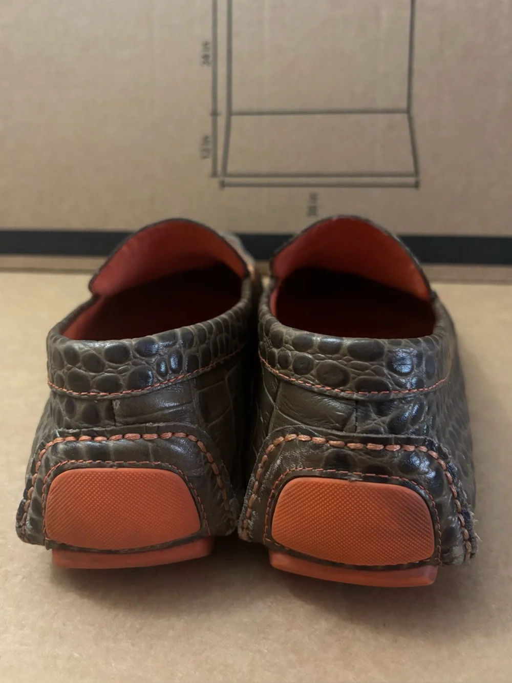 Donald J. Pliner croc embossed